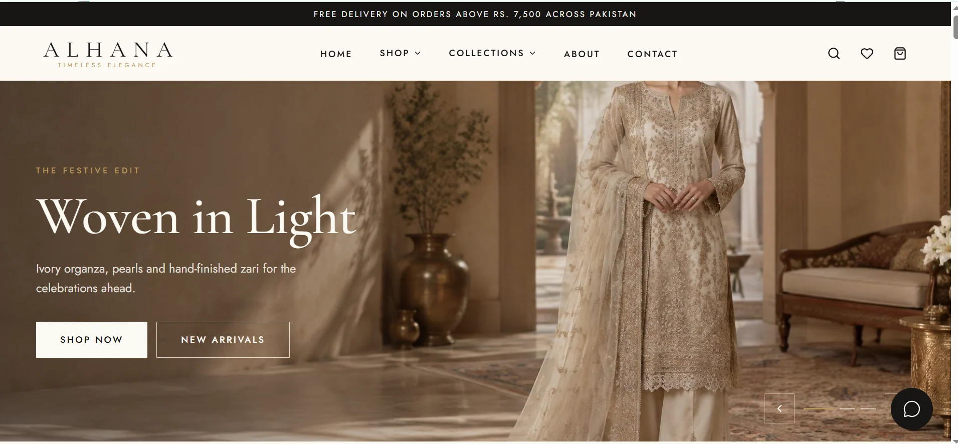 Alhana Clothing | Luxury Pakistani Fashion E-Commerce