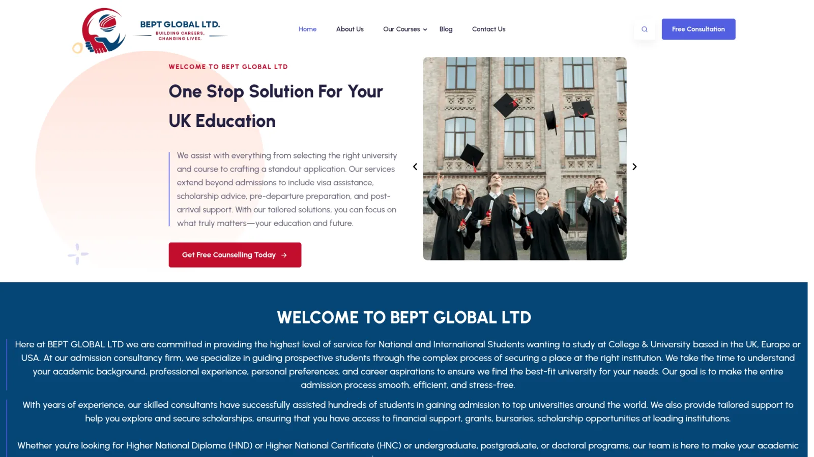BEPT Global | UK Education Consultancy